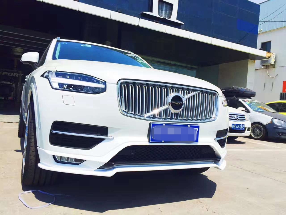 白色新款xc90 t6改装 